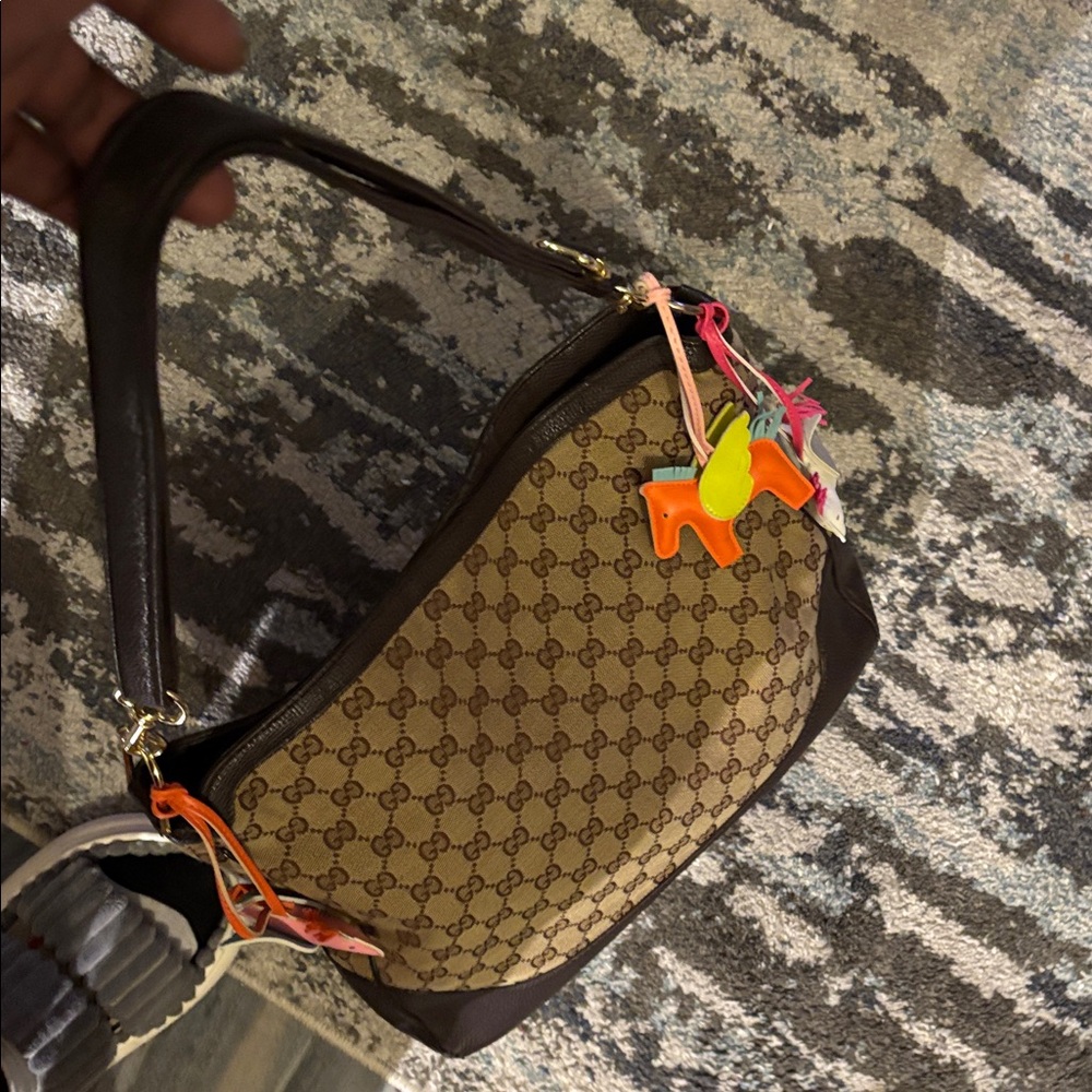Gucci Beige and Brown GG Crossbody Bag_Asis sale. No cancellations or refunds. - Picture 7 of 16